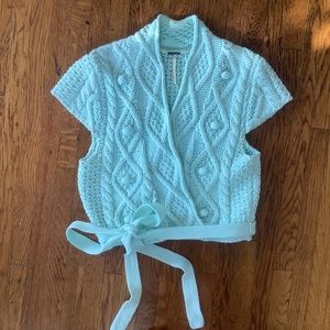 Free People - Crocheted Crop Sweater (Med)